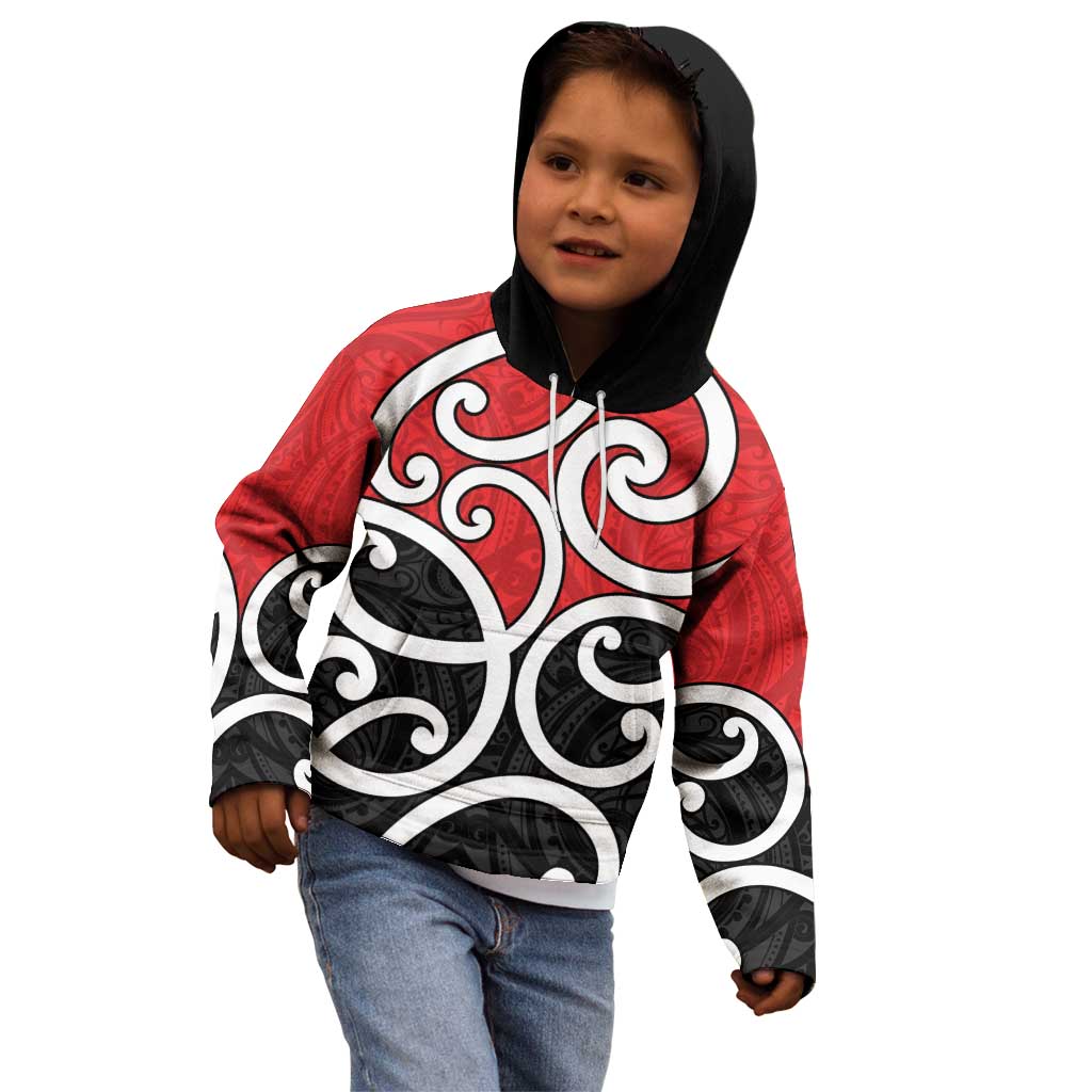New Zealand Kid Hoodie Maori Koru Tino Rangatiratanga Color - Aussie Hoodie