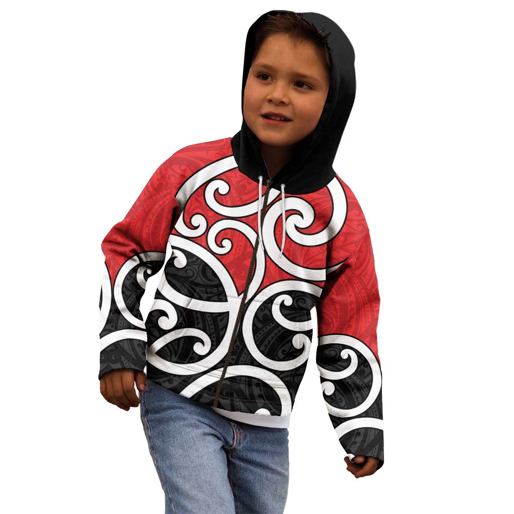 New Zealand Kid Hoodie Maori Koru Tino Rangatiratanga Color - Aussie Hoodie