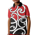 New Zealand Kid Polo Shirt Maori Koru Tino Rangatiratanga Color - Aussie Hoodie