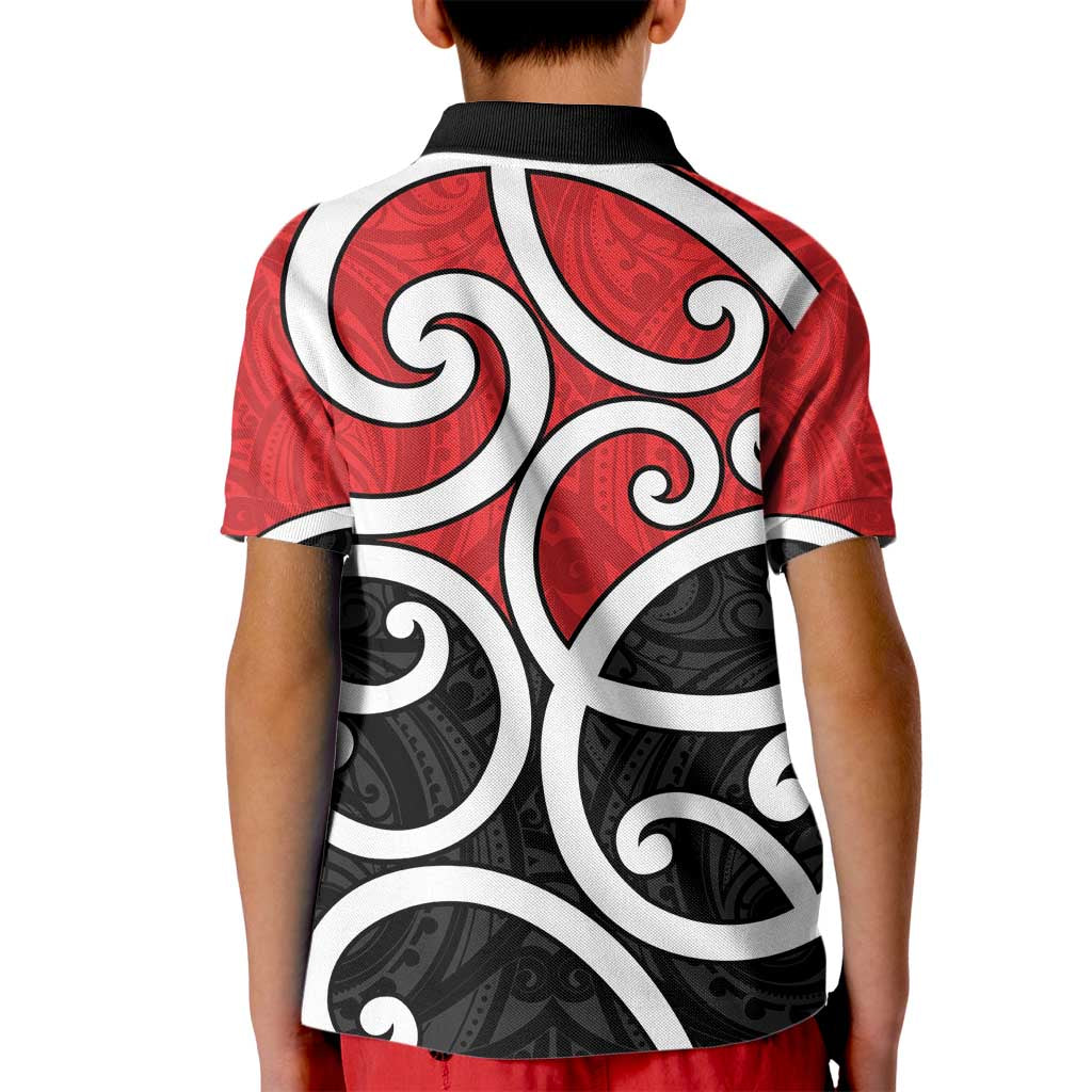 New Zealand Kid Polo Shirt Maori Koru Tino Rangatiratanga Color - Aussie Hoodie