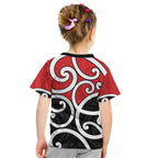 New Zealand Kid T Shirt Maori Koru Tino Rangatiratanga Color - Aussie Hoodie