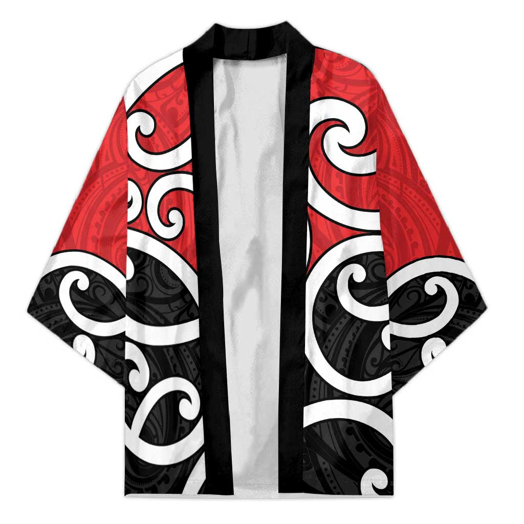 New Zealand Kimono Maori Koru Tino Rangatiratanga Color - Aussie Hoodie