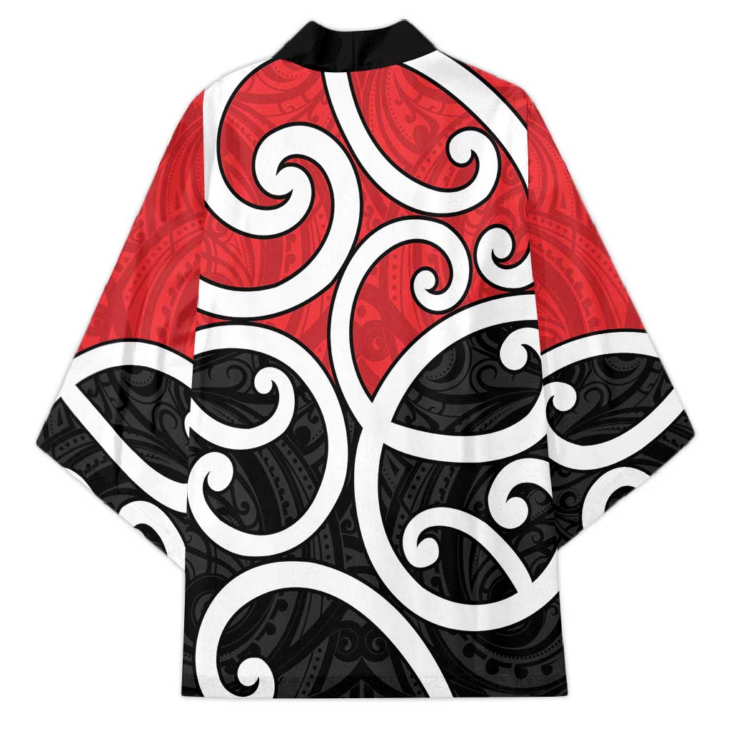 New Zealand Kimono Maori Koru Tino Rangatiratanga Color - Aussie Hoodie