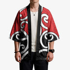 New Zealand Kimono Maori Koru Tino Rangatiratanga Color - Aussie Hoodie