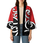 New Zealand Kimono Maori Koru Tino Rangatiratanga Color - Aussie Hoodie