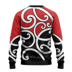 New Zealand Ugly Christmas Sweater Maori Koru Tino Rangatiratanga Color - Aussie Hoodie