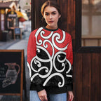 New Zealand Ugly Christmas Sweater Maori Koru Tino Rangatiratanga Color - Aussie Hoodie