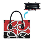 New Zealand Leather Bag Maori Koru Tino Rangatiratanga Color - Aussie Hoodie