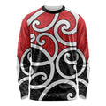 New Zealand Long Sleeve Shirt Maori Koru Tino Rangatiratanga Color - Aussie Hoodie