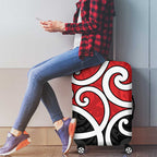 New Zealand Luggage Cover Maori Koru Tino Rangatiratanga Color - Aussie Hoodie