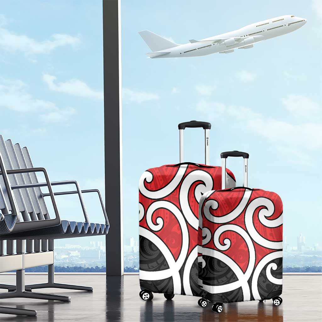 New Zealand Luggage Cover Maori Koru Tino Rangatiratanga Color - Aussie Hoodie