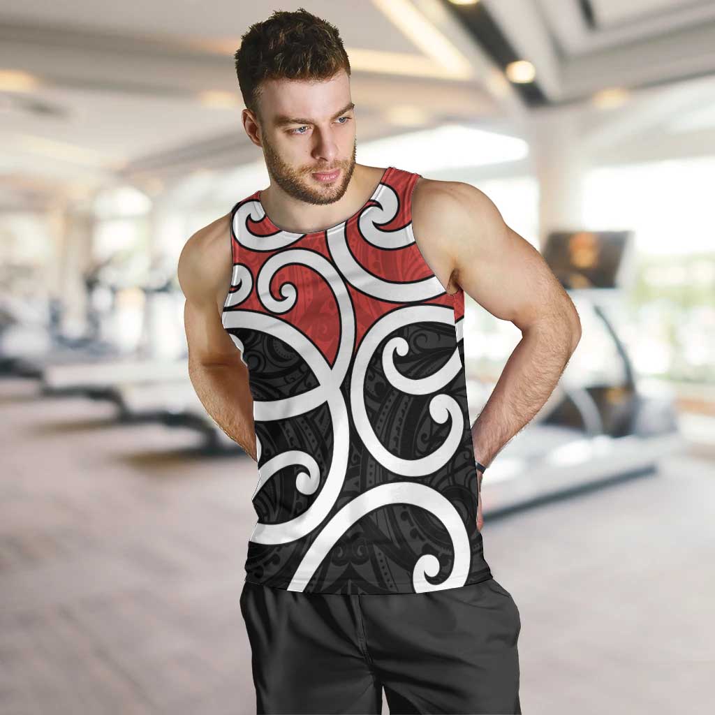 New Zealand Men Tank Top Maori Koru Tino Rangatiratanga Color - Aussie Hoodie