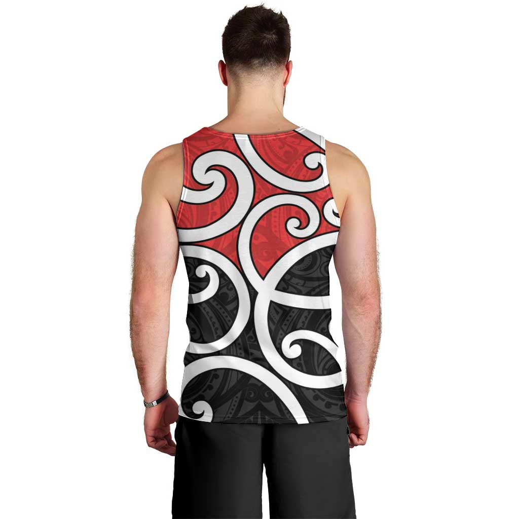 New Zealand Men Tank Top Maori Koru Tino Rangatiratanga Color - Aussie Hoodie