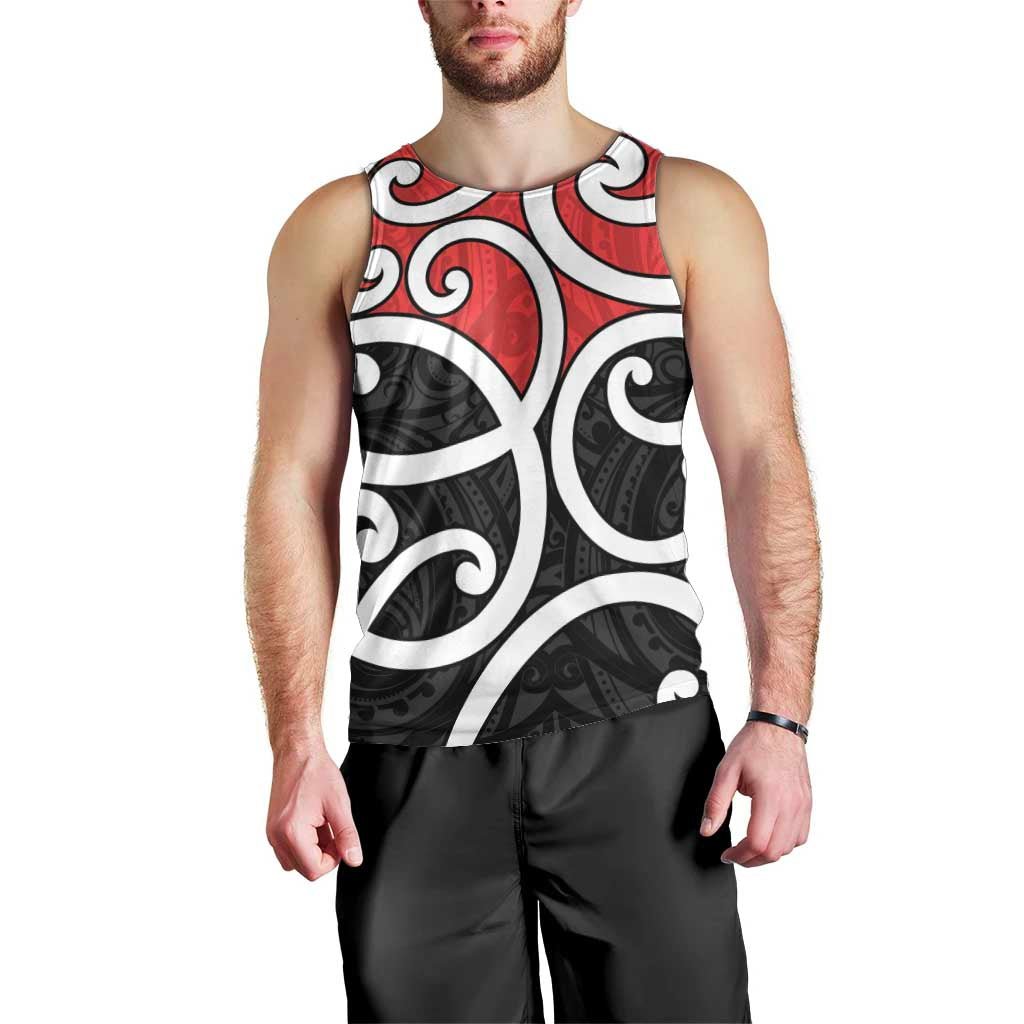New Zealand Men Tank Top Maori Koru Tino Rangatiratanga Color - Aussie Hoodie