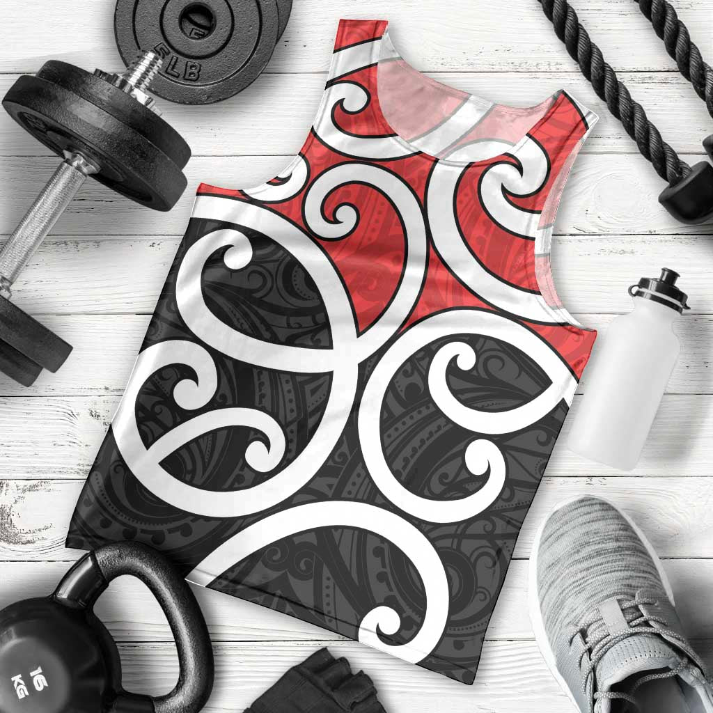 New Zealand Men Tank Top Maori Koru Tino Rangatiratanga Color - Aussie Hoodie