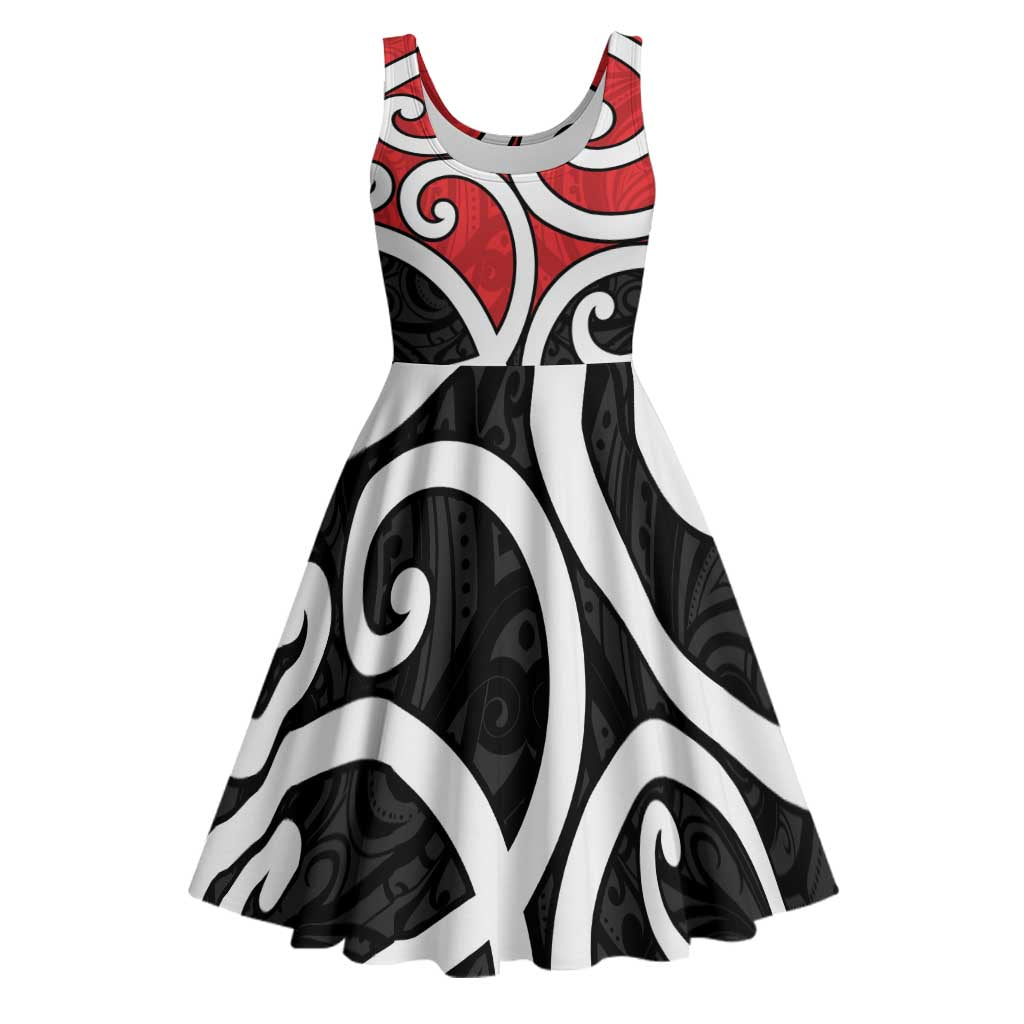 New Zealand Midi Dress Maori Koru Tino Rangatiratanga Color - Aussie Hoodie