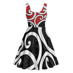 New Zealand Midi Dress Maori Koru Tino Rangatiratanga Color - Aussie Hoodie