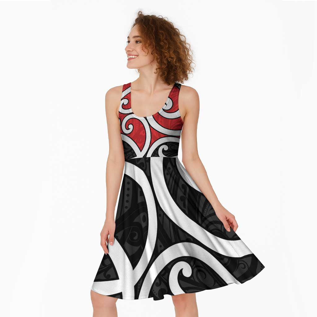 New Zealand Midi Dress Maori Koru Tino Rangatiratanga Color - Aussie Hoodie