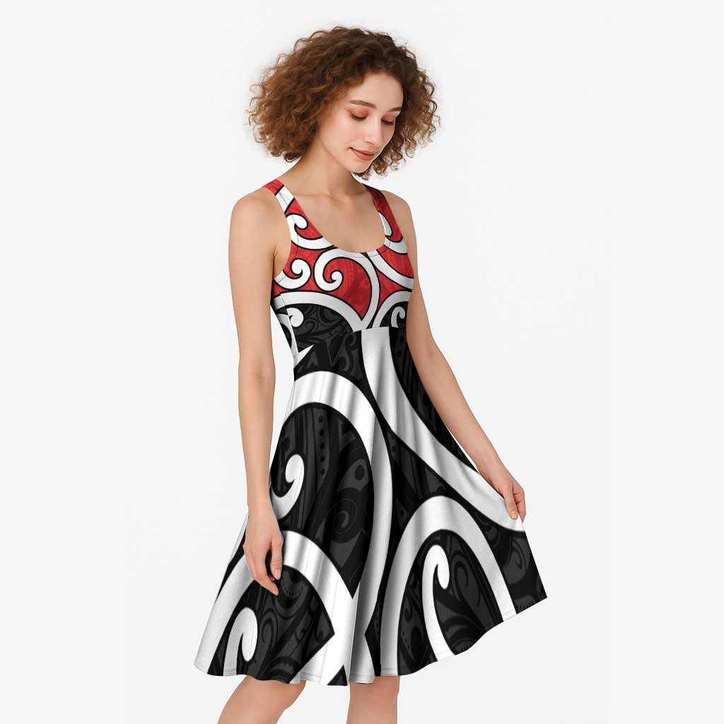 New Zealand Midi Dress Maori Koru Tino Rangatiratanga Color - Aussie Hoodie
