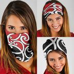 New Zealand Neck Gaiter Maori Koru Tino Rangatiratanga Color - Aussie Hoodie