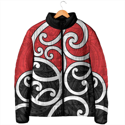 New Zealand Padded Jacket Maori Koru Tino Rangatiratanga Color - Aussie Hoodie