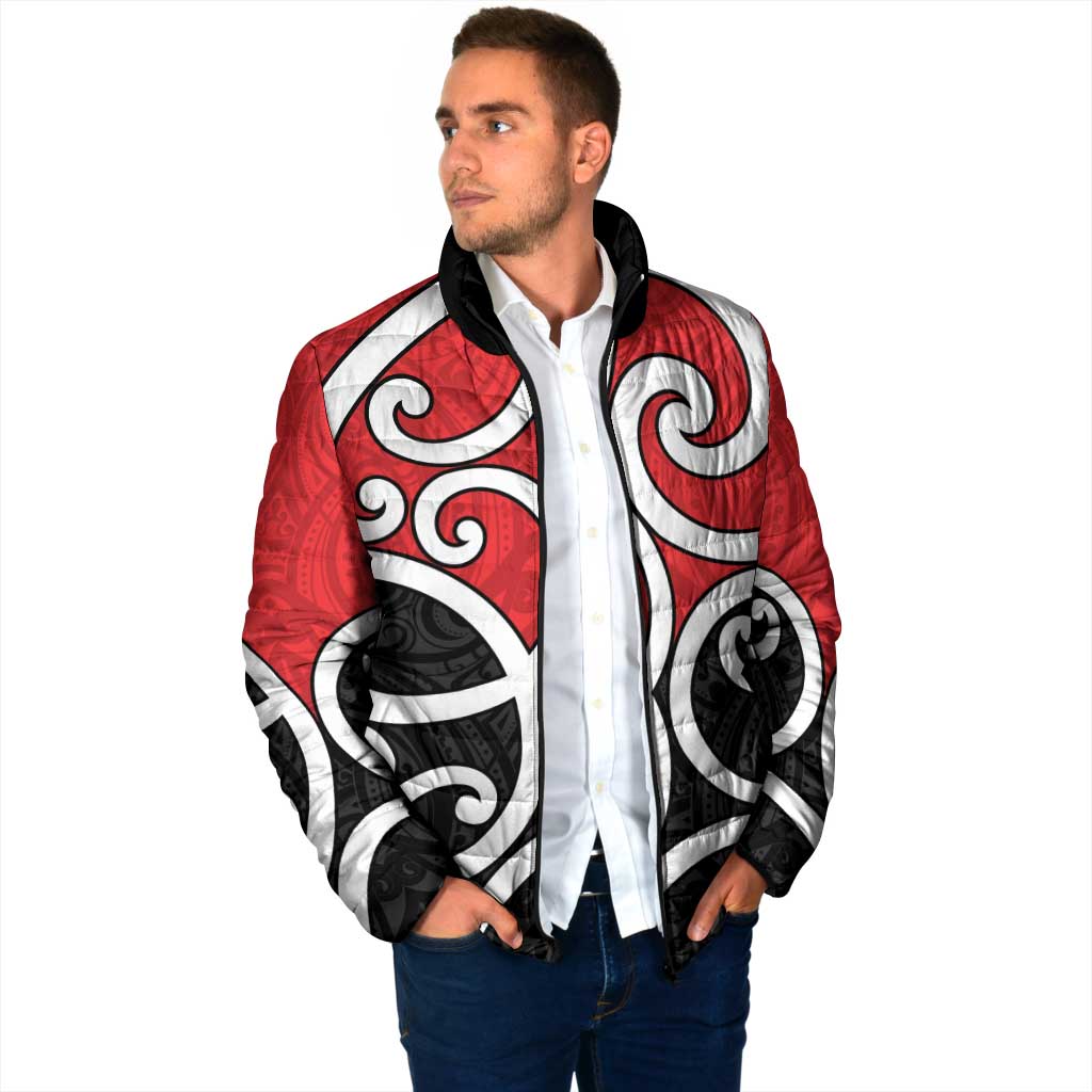 New Zealand Padded Jacket Maori Koru Tino Rangatiratanga Color - Aussie Hoodie