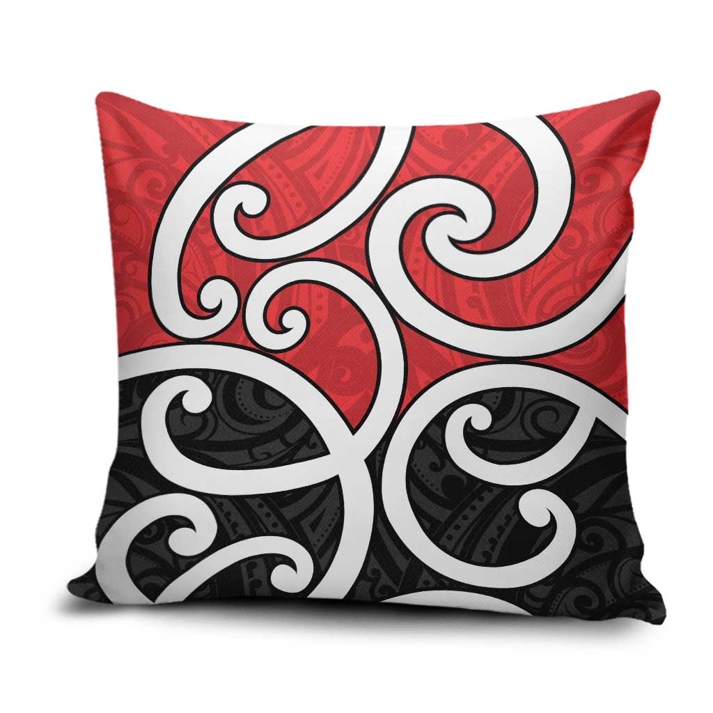 New Zealand Pillow Cover Maori Koru Tino Rangatiratanga Color - Aussie Hoodie