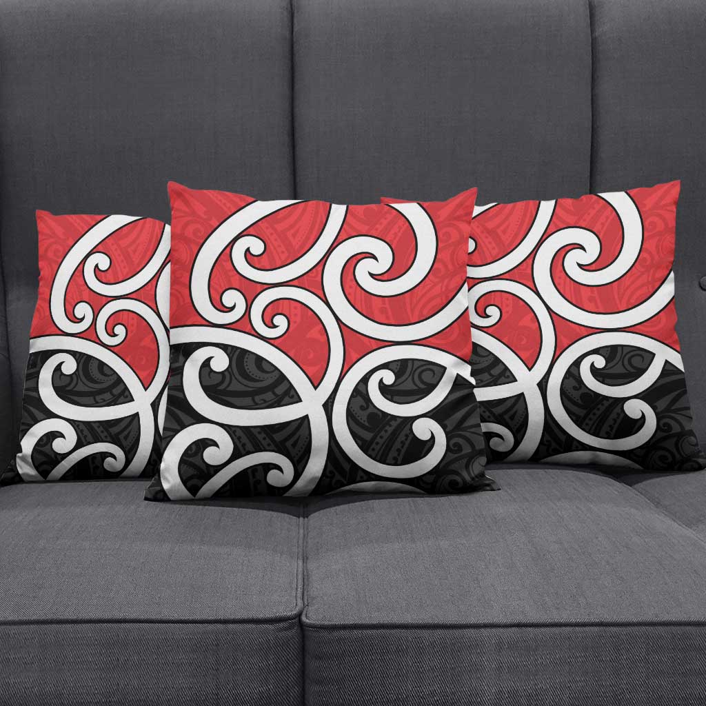 New Zealand Pillow Cover Maori Koru Tino Rangatiratanga Color - Aussie Hoodie