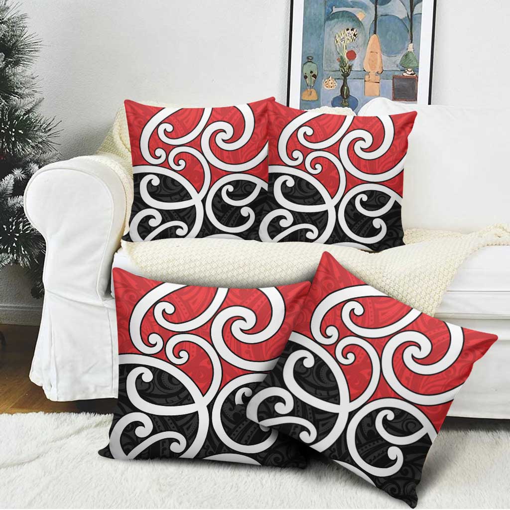 New Zealand Pillow Cover Maori Koru Tino Rangatiratanga Color - Aussie Hoodie