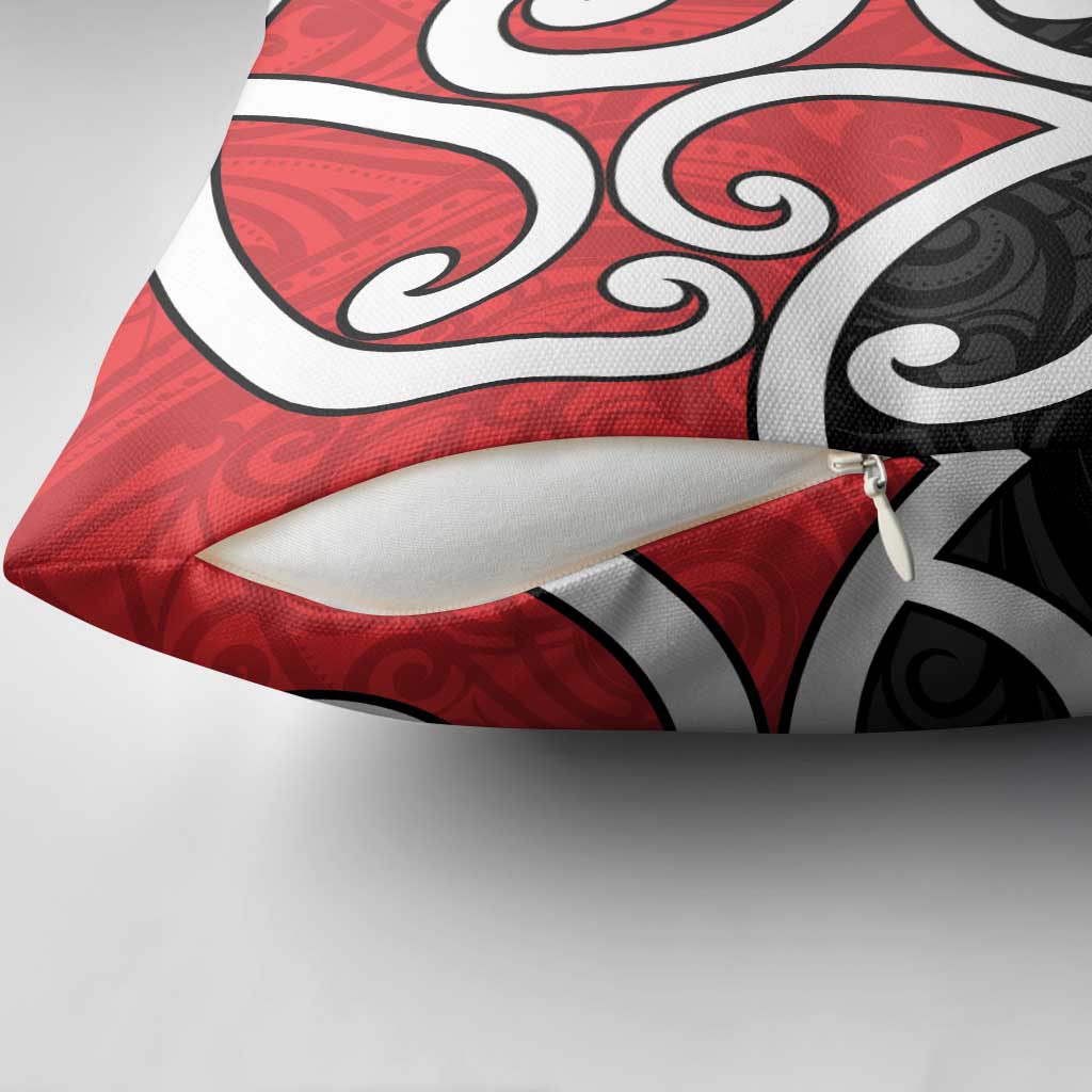 New Zealand Pillow Cover Maori Koru Tino Rangatiratanga Color - Aussie Hoodie