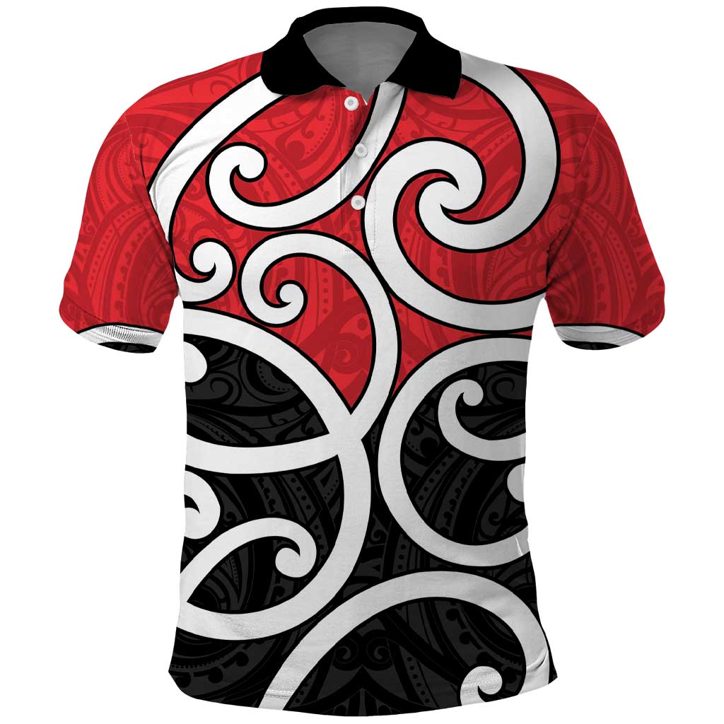New Zealand Polo Shirt Maori Koru Tino Rangatiratanga Color - Aussie Hoodie