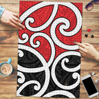 New Zealand Puzzle Maori Koru Tino Rangatiratanga Color - Aussie Hoodie
