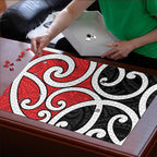 New Zealand Puzzle Maori Koru Tino Rangatiratanga Color - Aussie Hoodie