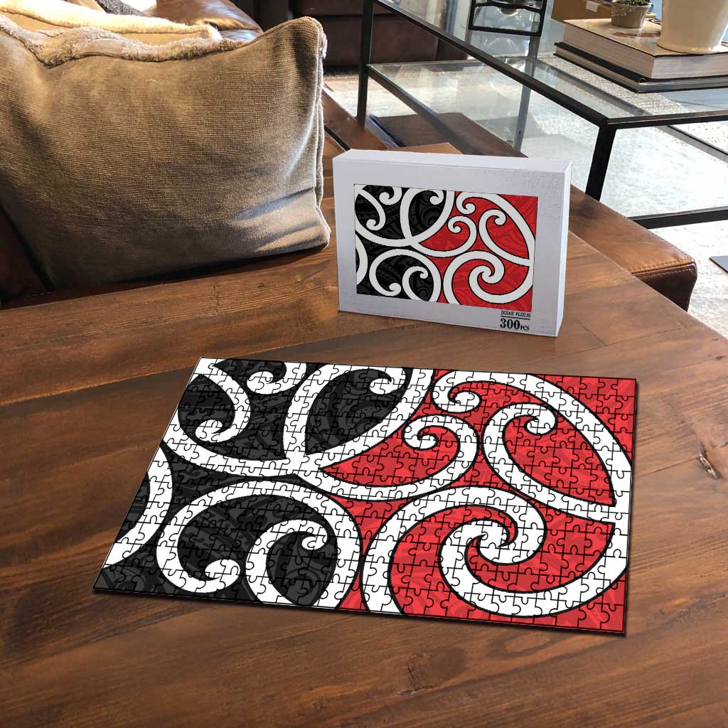 New Zealand Puzzle Maori Koru Tino Rangatiratanga Color - Aussie Hoodie
