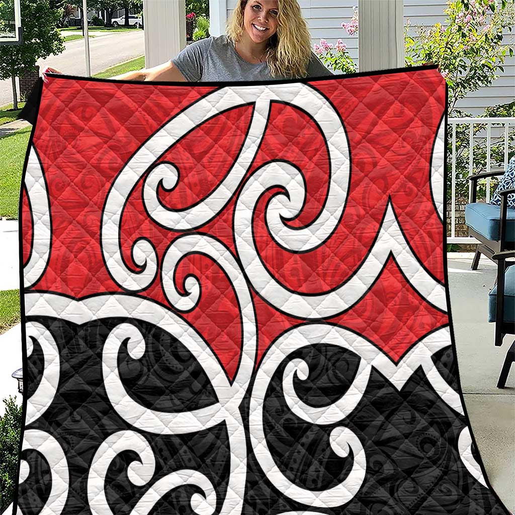 New Zealand Quilt Maori Koru Tino Rangatiratanga Color - Aussie Hoodie