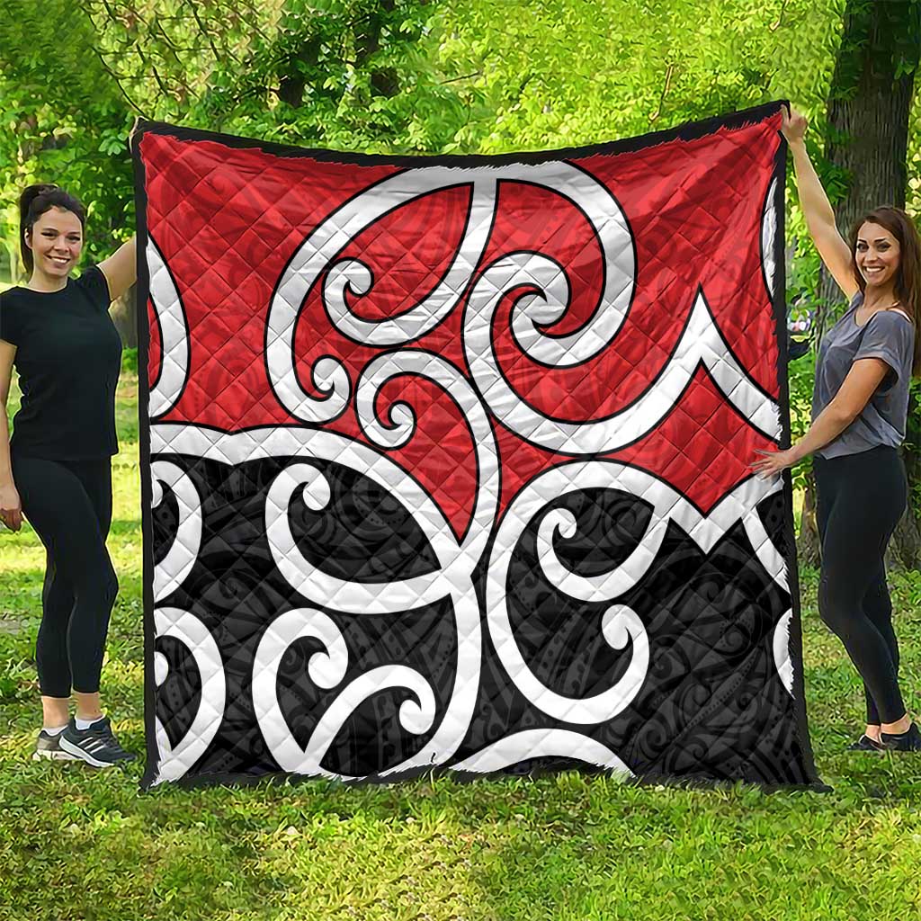 New Zealand Quilt Maori Koru Tino Rangatiratanga Color - Aussie Hoodie