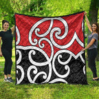 New Zealand Quilt Maori Koru Tino Rangatiratanga Color - Aussie Hoodie