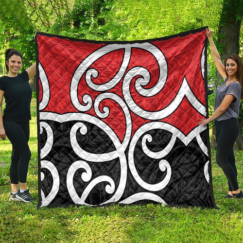 New Zealand Quilt Maori Koru Tino Rangatiratanga Color - Aussie Hoodie