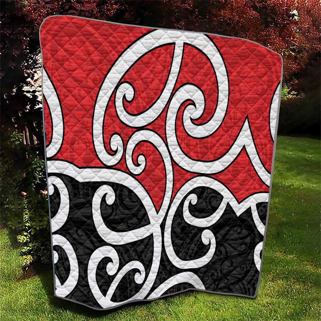 New Zealand Quilt Maori Koru Tino Rangatiratanga Color - Aussie Hoodie