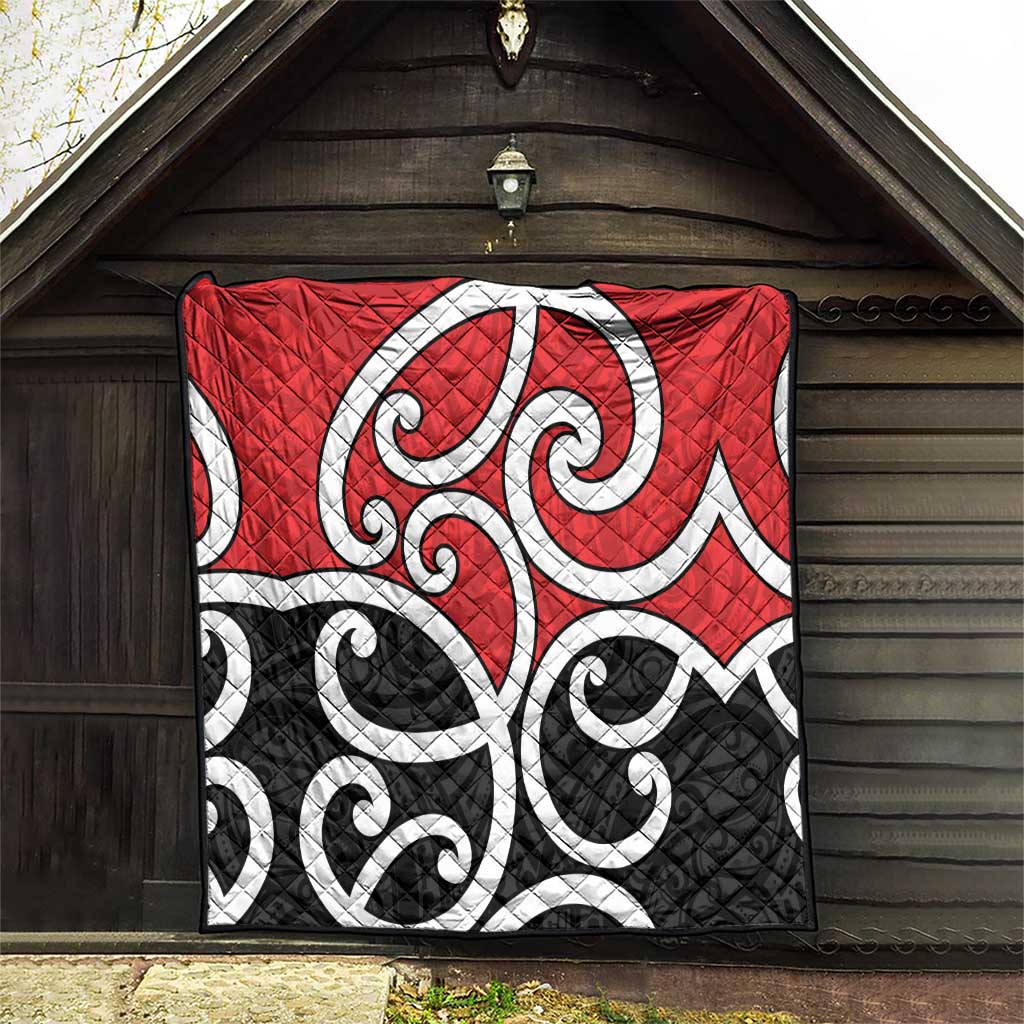 New Zealand Quilt Maori Koru Tino Rangatiratanga Color - Aussie Hoodie