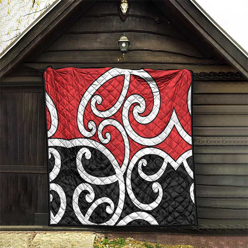 New Zealand Quilt Maori Koru Tino Rangatiratanga Color - Aussie Hoodie