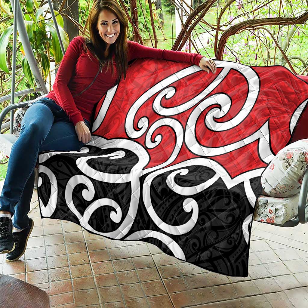 New Zealand Quilt Maori Koru Tino Rangatiratanga Color - Aussie Hoodie