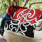New Zealand Quilt Maori Koru Tino Rangatiratanga Color - Aussie Hoodie