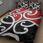 New Zealand Quilt Bed Set Maori Koru Tino Rangatiratanga Color - Aussie Hoodie