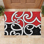 New Zealand Rubber Doormat Maori Koru Tino Rangatiratanga Color - Aussie Hoodie