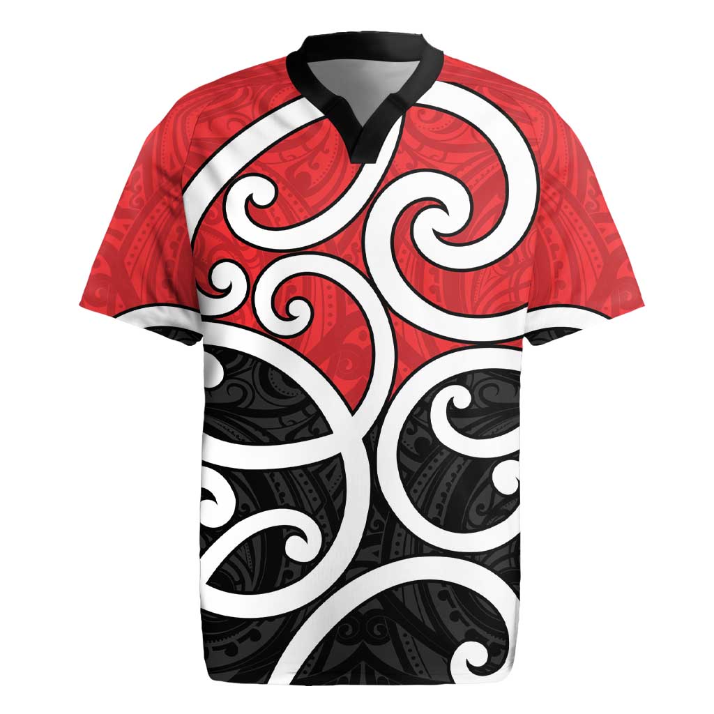 New Zealand Rugby Jersey Maori Koru Tino Rangatiratanga Color - Aussie Hoodie