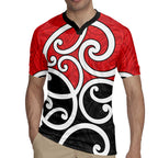 New Zealand Rugby Jersey Maori Koru Tino Rangatiratanga Color - Aussie Hoodie