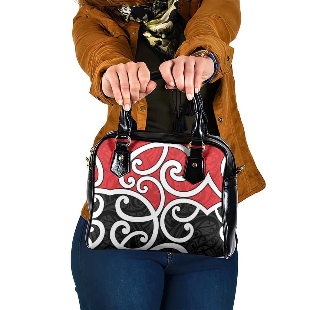 New Zealand Shoulder Handbag Maori Koru Tino Rangatiratanga Color - Aussie Hoodie