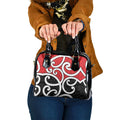 New Zealand Shoulder Handbag Maori Koru Tino Rangatiratanga Color - Aussie Hoodie