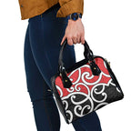 New Zealand Shoulder Handbag Maori Koru Tino Rangatiratanga Color - Aussie Hoodie